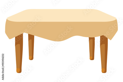 wooden table isolated on white