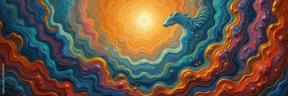 A vibrant, abstract illustration featuring a mythical dragon amidst swirling colors, evoking a sense of wonder and imagination perfect for creative projects. A vibrant, abstract illustration featuring a mythical dragon amidst swirling colors, evoking a sense of wonder and imagination perfect for creative projects.