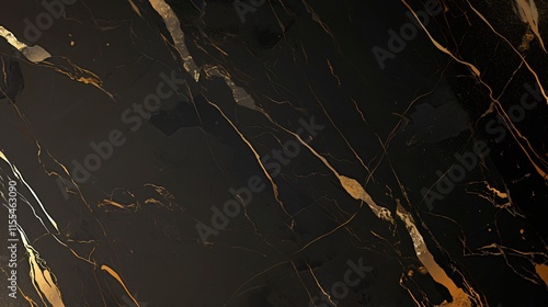 Elegant Black and Gold Marble Texture Background Vector Design