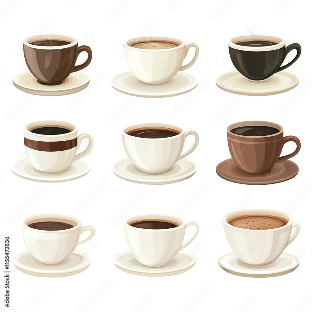 Nine Cups of Coffee: A Delightful Variety of Coffee Brews Nine Cups of Coffee: A Delightful Variety of Coffee Brews