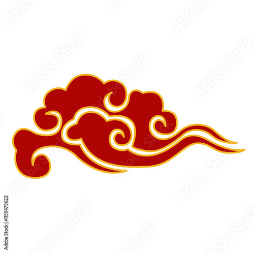 chinese new year cloud illustration