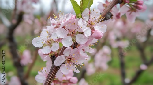 Delicate Pink Blossom in Springtime photo