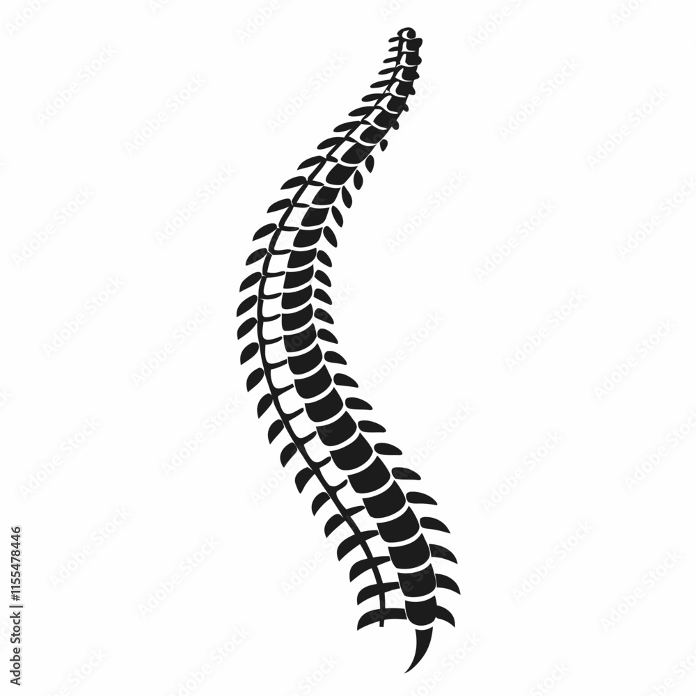 Stylized spine illustration resembling a tire track design Stylized spine illustration resembling a tire track design