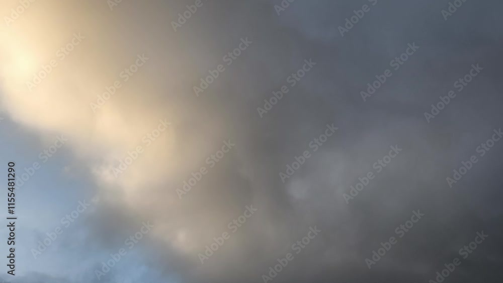Bright sky with curious clouds at early sunrise Bright sky with curious clouds at early sunrise