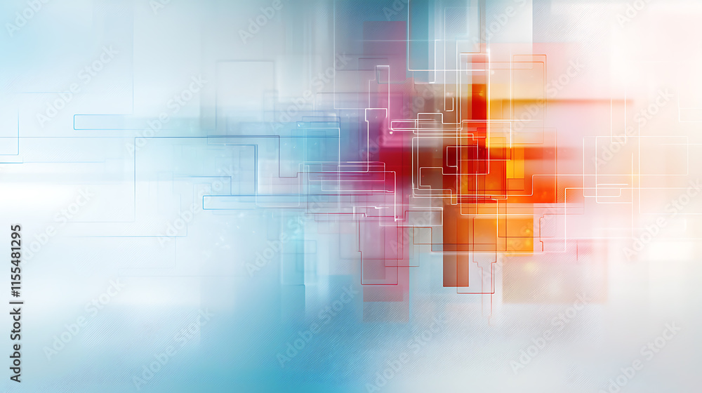 Fototapeta premium Abstract motion design digital art colorful background modern environment dynamic viewpoint creative concept for seo impact