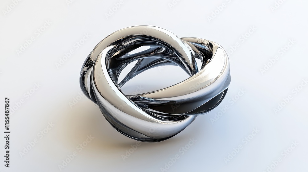 Futuristic Abstract Spiral Bracelet Design Futuristic Abstract Spiral Bracelet Design