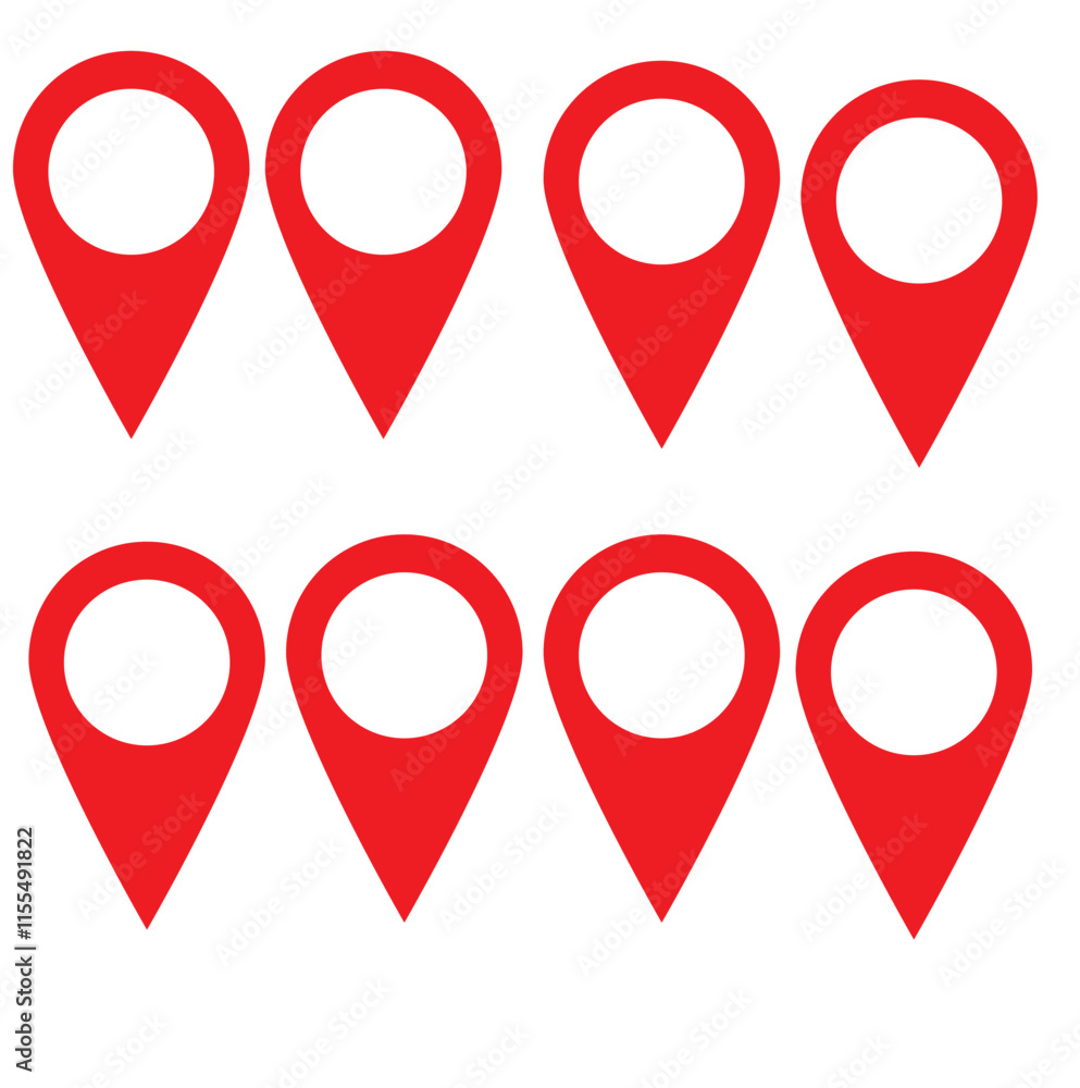 Fototapeta premium Pin icon vector. Location icon. Map pointer icon