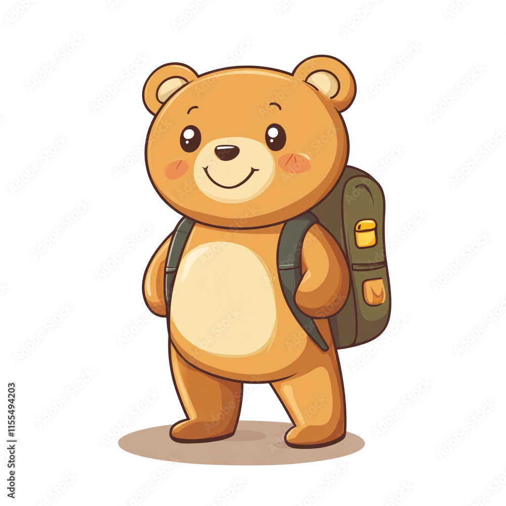 Adorable Teddy Bear Ready for an Adventure