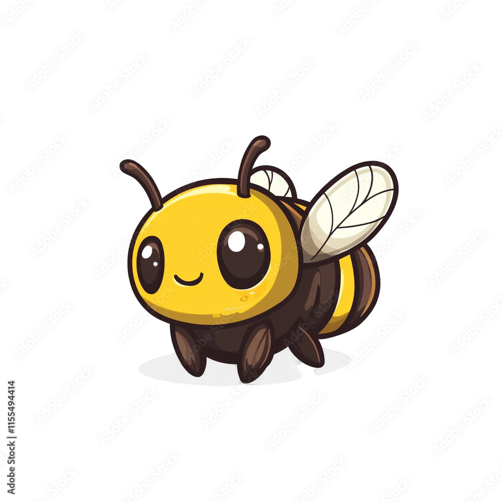 Adorable Cartoon Bee Illustration Adorable Cartoon Bee Illustration
