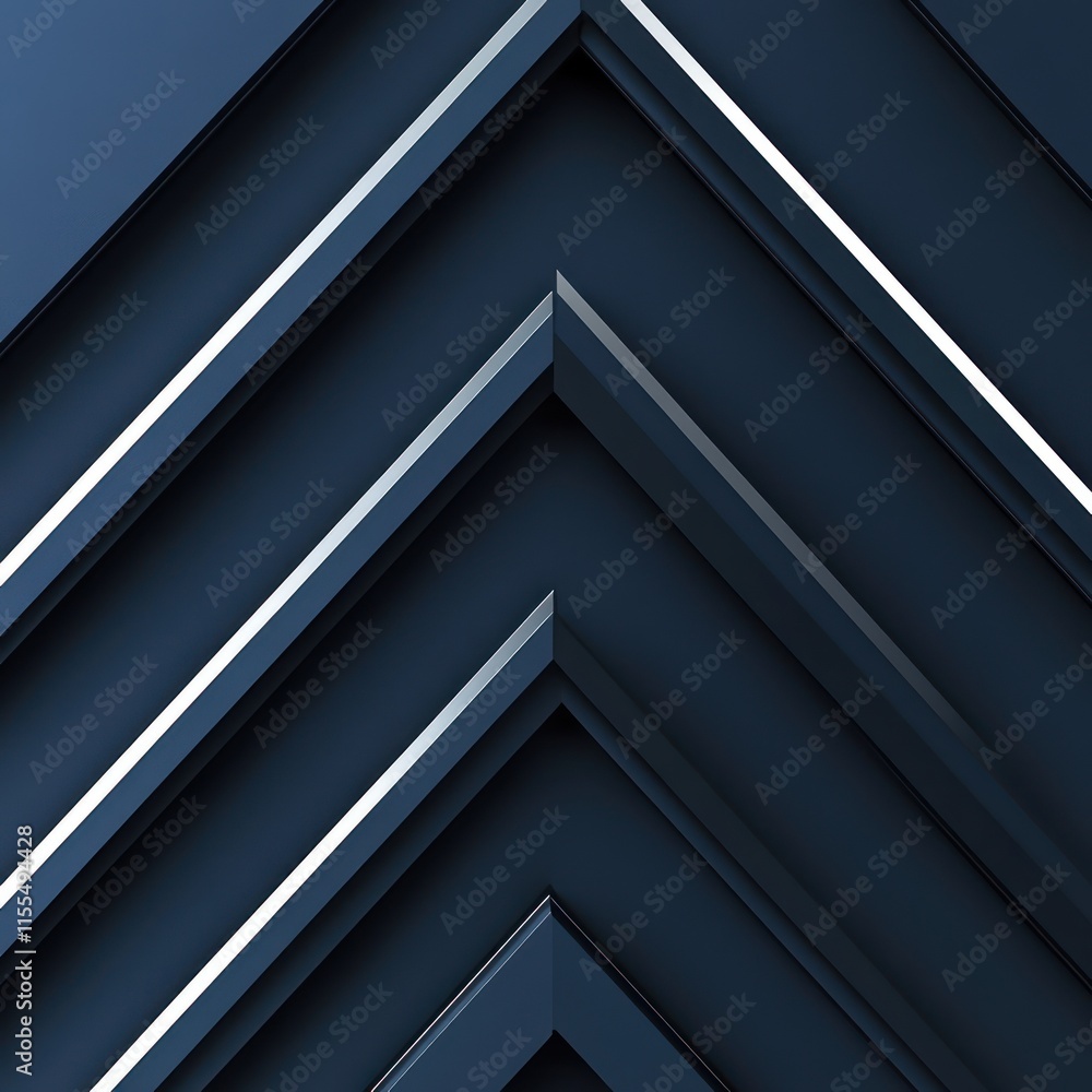Abstract dark blue geometric arrow pattern background. Abstract dark blue geometric arrow pattern background.