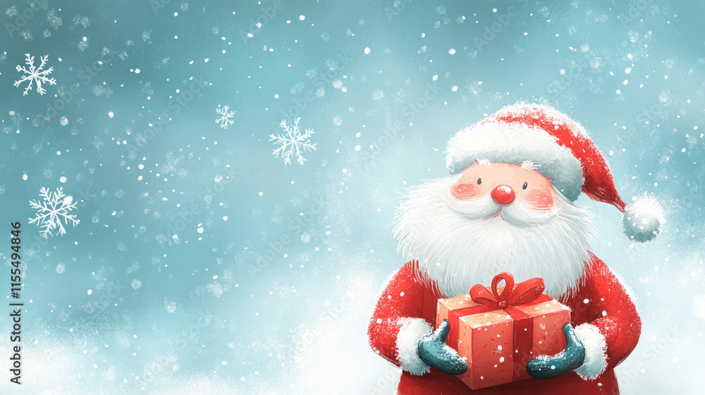 Charming Santa Claus Illustrations for a Wondrous Holiday Season: Unwrap the Joy of Digital Art and Festive Backgrounds Charming Santa Claus Illustrations for a Wondrous Holiday Season: Unwrap the Joy of Digital Art and Festive Backgrounds