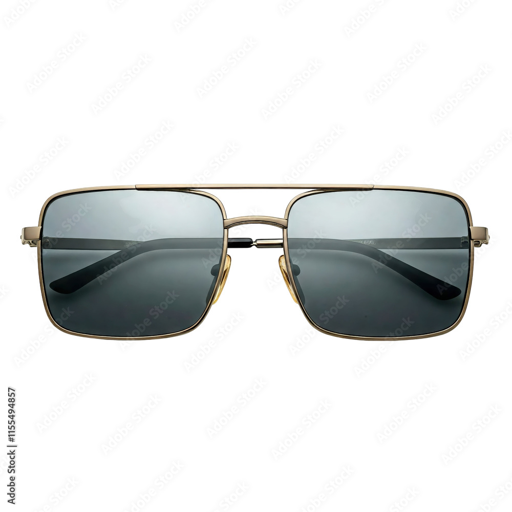 Mirrored square sunglasses isolated on transparent background png Mirrored square sunglasses isolated on transparent background png