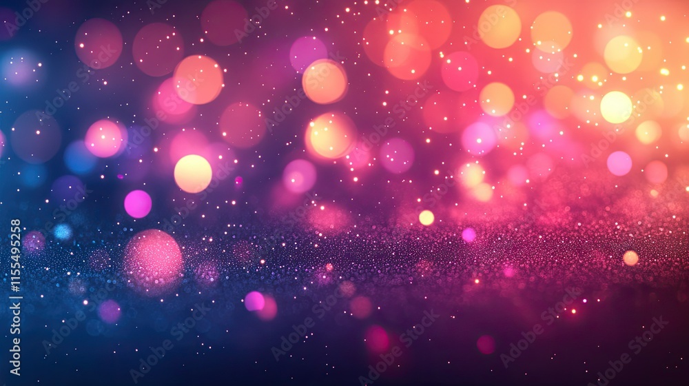 Shimmering Lights: A Festive Abstract Background Shimmering Lights: A Festive Abstract Background