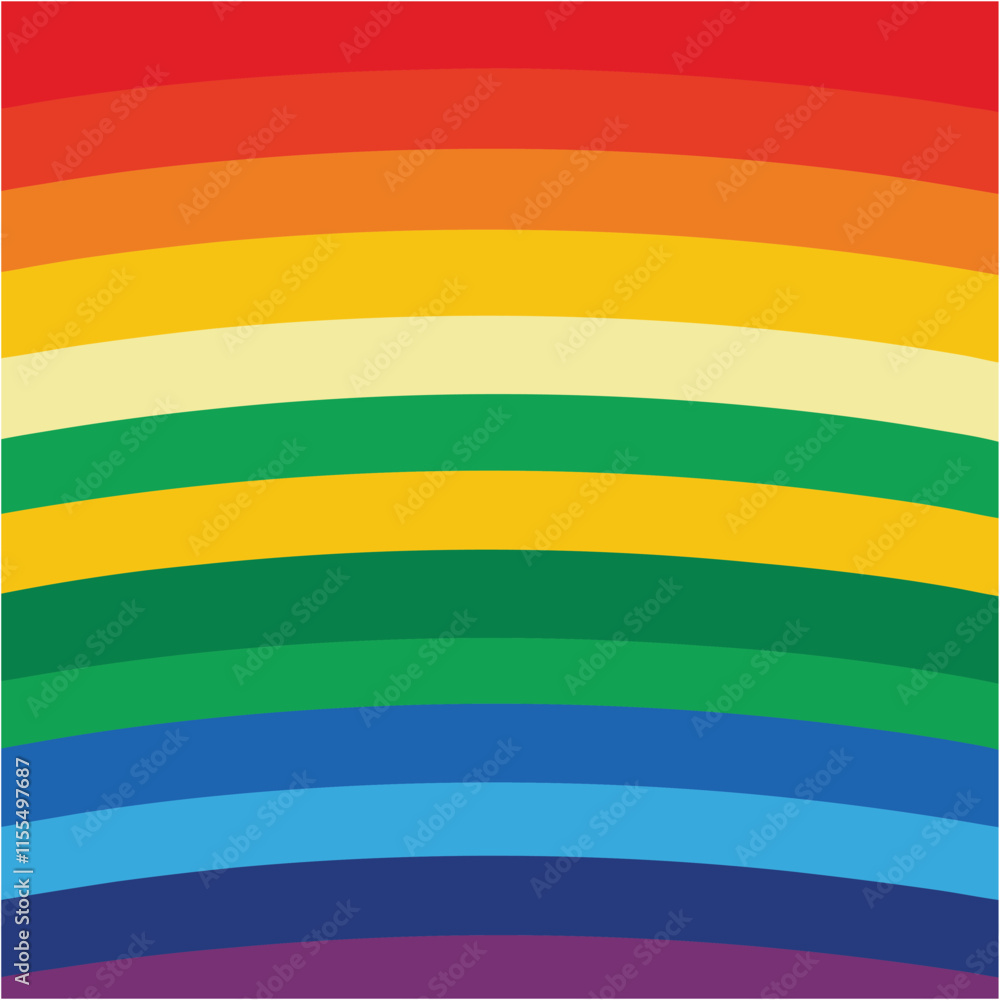 Irregular Rainbow Striped Seamless Hand-Drawn Vector Pattern. Irregular Rainbow Striped Seamless Hand-Drawn Vector Pattern.