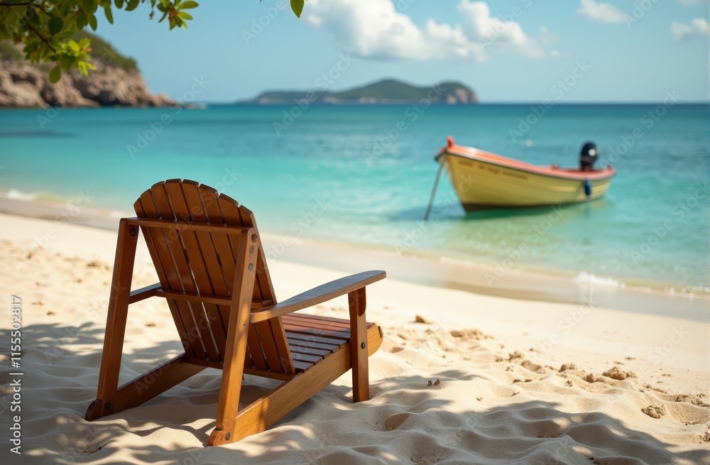 A wooden chair sitting on top of a sandy beach next to the ocean A wooden chair sitting on top of a sandy beach next to the ocean