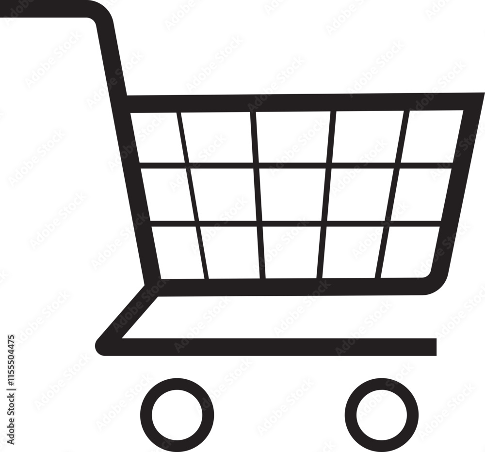 Shopping cart icon empty shopping cart symbol, shop and sale, black vector vector isolated on transparent background. Web store shipping cart. Internet shop buy logo sign. Shopping cart icon empty shopping cart symbol, shop and sale, black vector vector isolated on transparent background. Web store shipping cart. Internet shop buy logo sign.