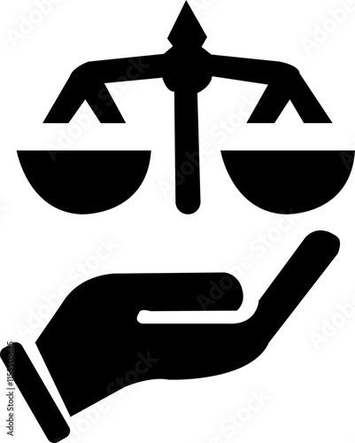 Scales justice icon, judge, crime, fight