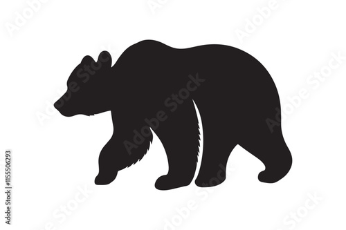 Bear vector silhouette artwork