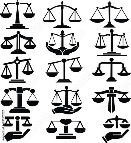 Scales justice icon, judge, crime, fight