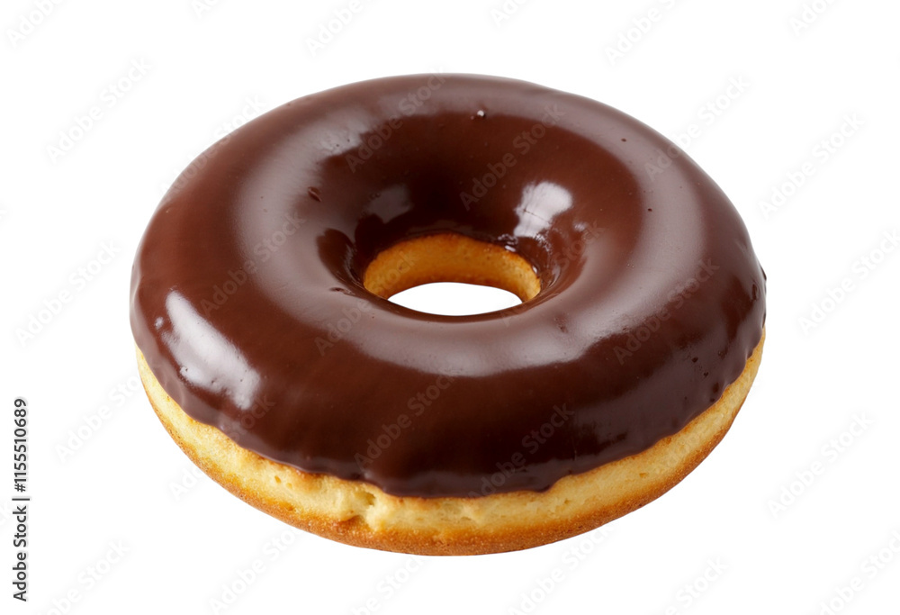 chocolate donut isolated on white chocolate donut isolated on white