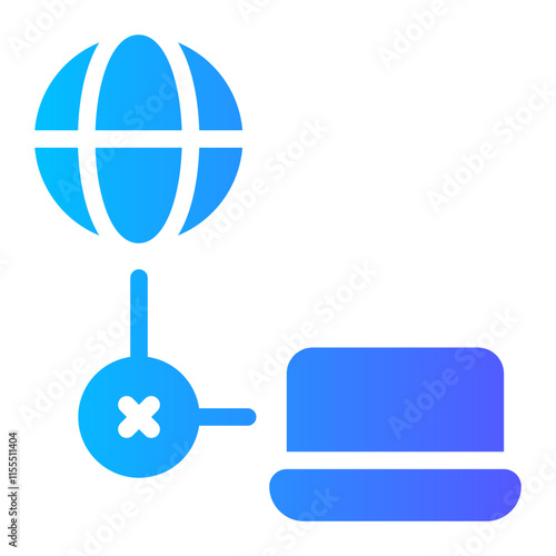 disconnect gradient icon