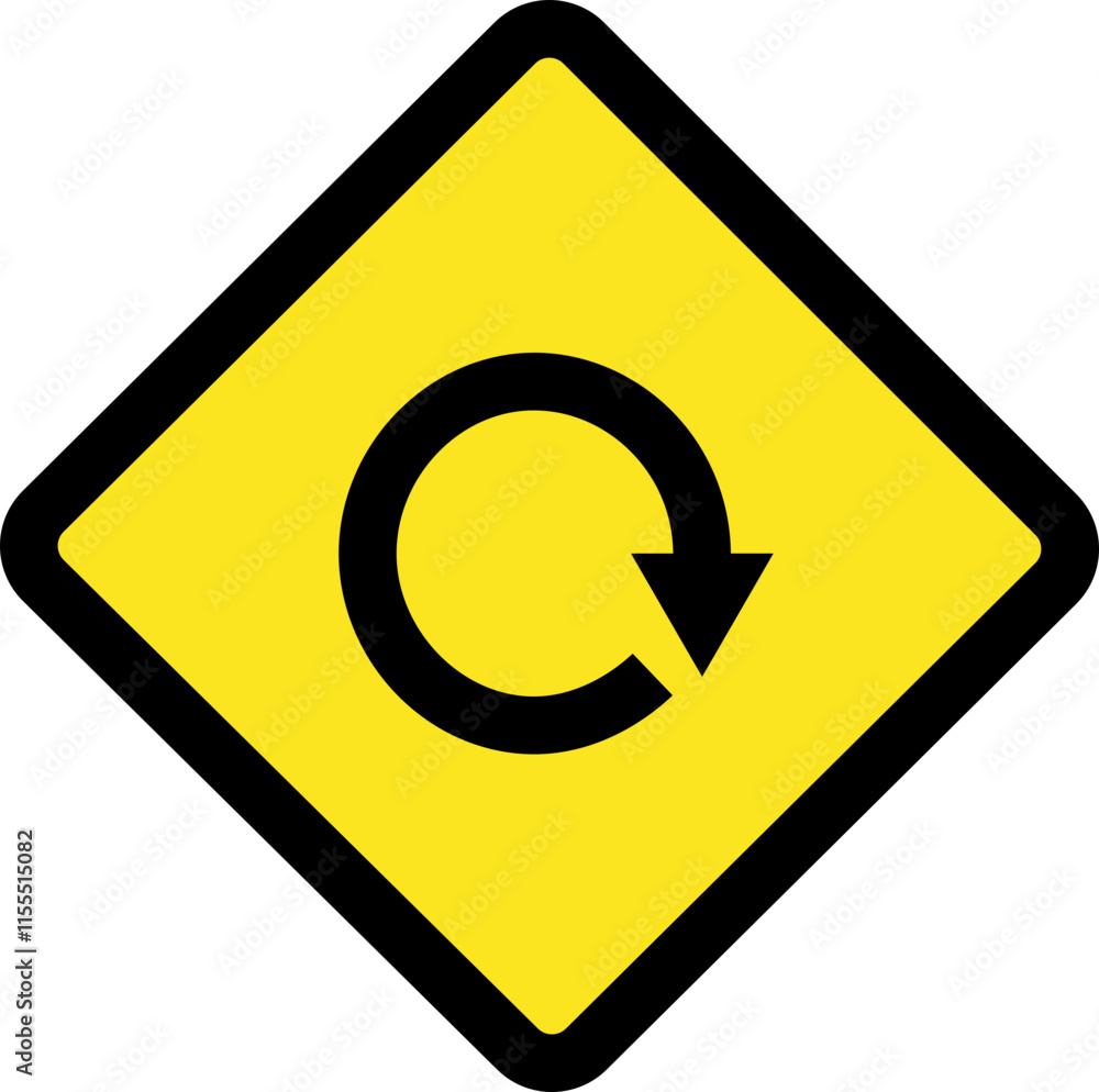 Square traffic road sign board icon warning and indicator sign in addition to the hexagonal stop vector isolated on transparent background. Inform complicated turning. vector illustration. Square traffic road sign board icon warning and indicator sign in addition to the hexagonal stop vector isolated on transparent background. Inform complicated turning. vector illustration.