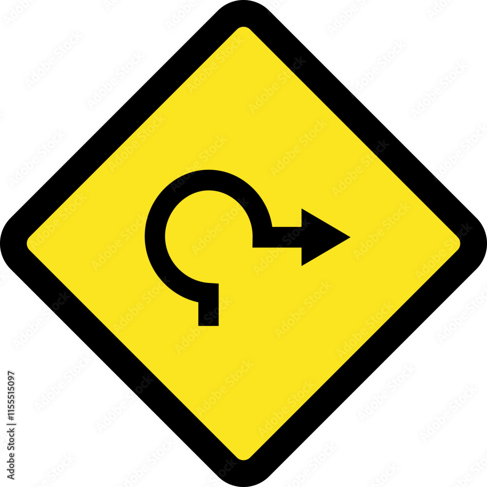 Square traffic road sign board icon warning and indicator sign in addition to the hexagonal stop vector isolated on transparent background. Inform complicated turning. vector illustration. Square traffic road sign board icon warning and indicator sign in addition to the hexagonal stop vector isolated on transparent background. Inform complicated turning. vector illustration.