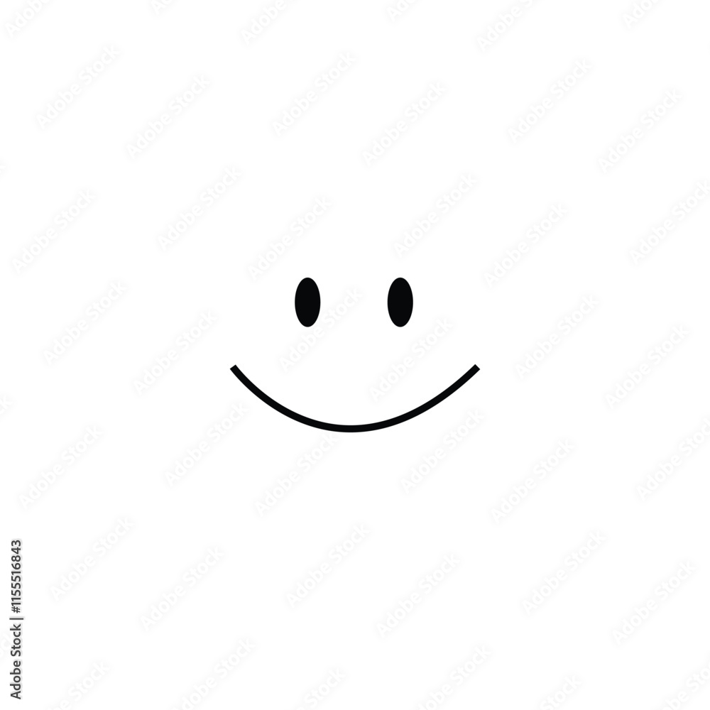 Fototapeta premium Smiley icon vector graphic design symbol