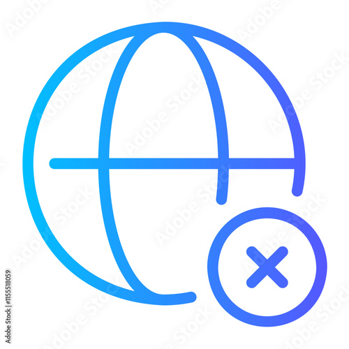 disconnect gradient icon