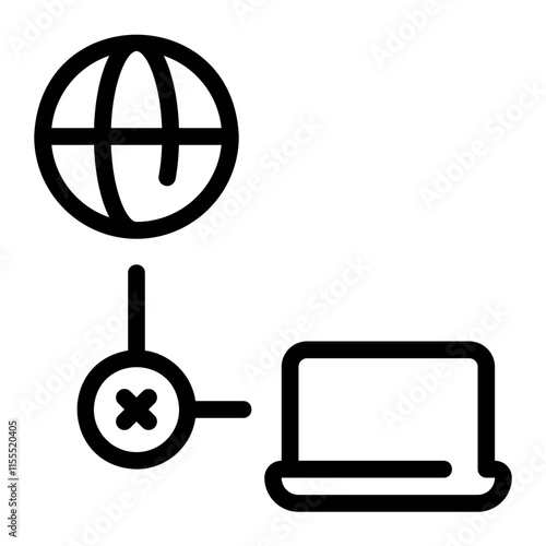 disconnect line icon