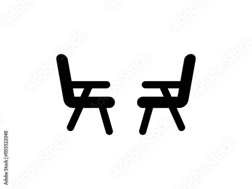 Office chair icon simple illustration chair line iconOffice Armchair Line Icon with Editable Stroke and Pixel Perfect.Chair and Sofa of front view line icon Chair icon set executive chair icon Vector 