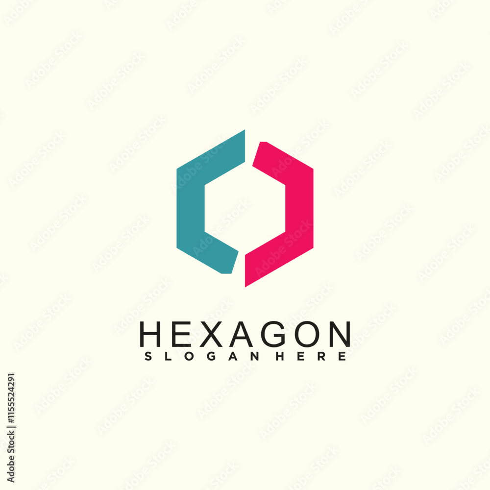 Polygonal Hexagon Logo symbol business Polygonal Hexagon Logo symbol business