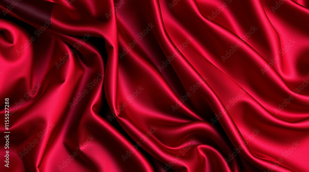 Red Silk Fabric Drape. Luxury Texture Background Red Silk Fabric Drape. Luxury Texture Background