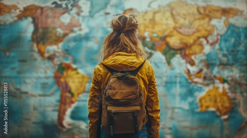 A student participating in a college study abroad program