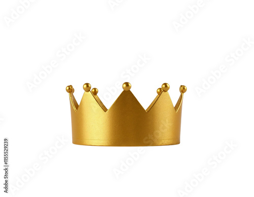 golden crown isolated on white photo