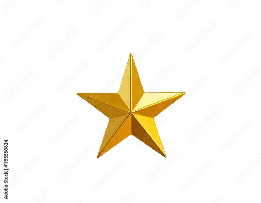 golden star isolated on white golden star isolated on white