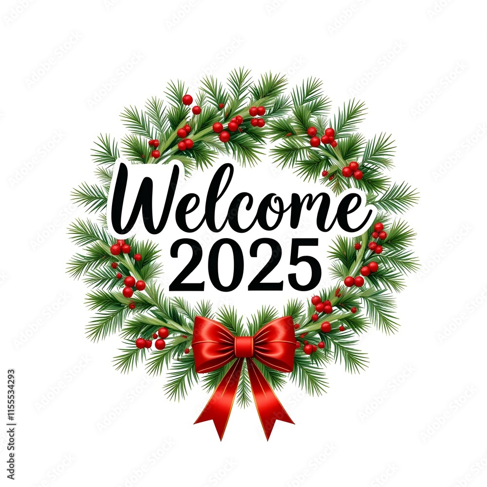 Welcome 2025 Happy New Year Celebration Design Welcome 2025 Happy New Year Celebration Design