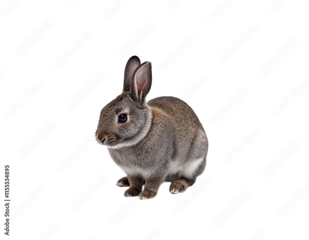 rabbit isolated on white background rabbit isolated on white background