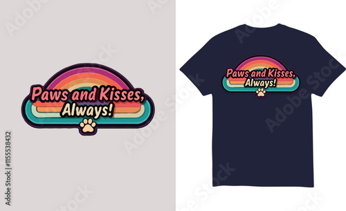  Rainbow coloured tshirt design, unique tshirt for cat lovers