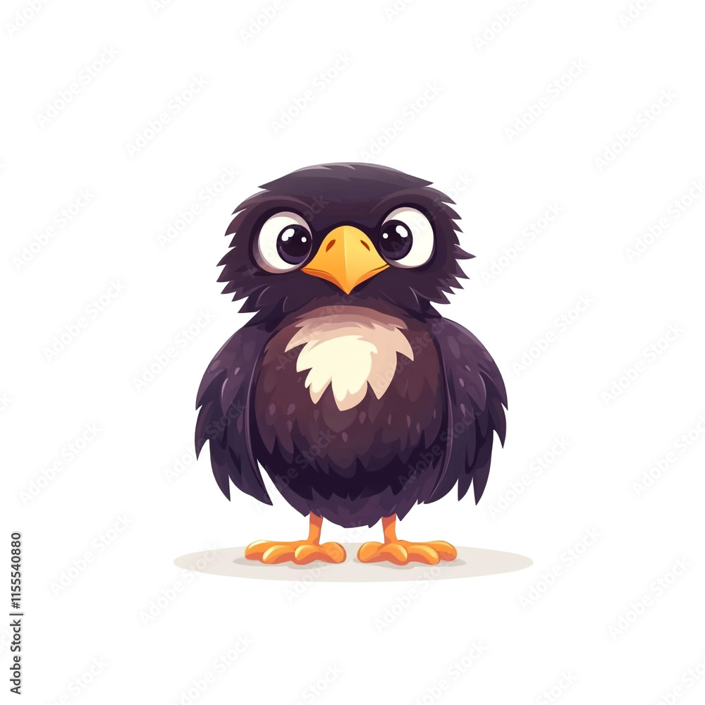 Adorable Cartoon Bird Illustration Adorable Cartoon Bird Illustration