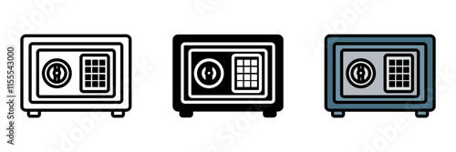 Cash Vault Money is stored securely in a vault, protecting cash and valuables against theft or loss.