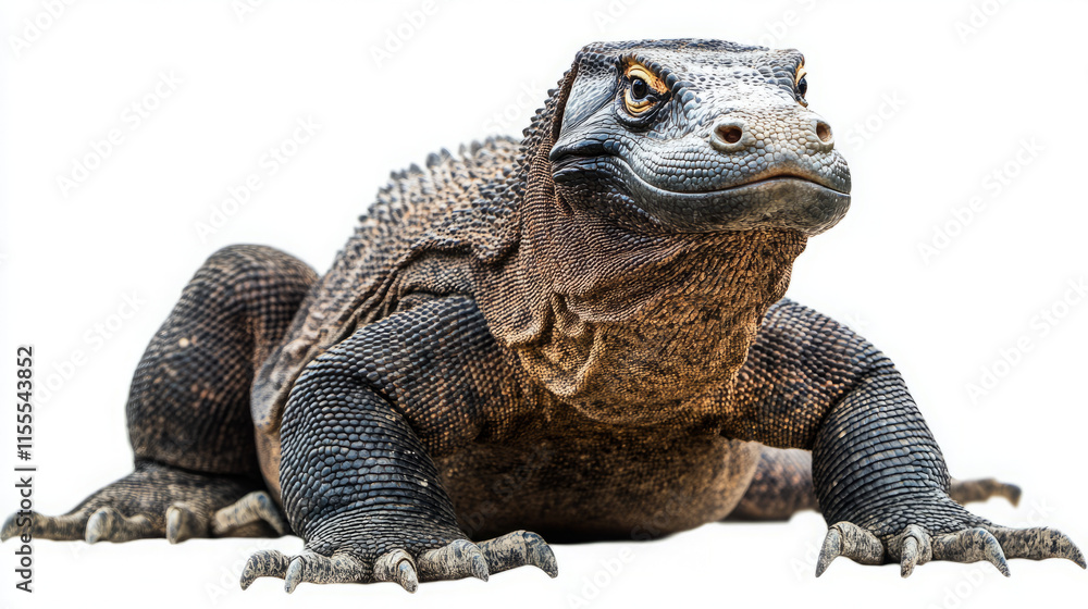 Obraz premium Majestic Komodo Dragon: Capturing the Essence of Varanus Komodoensis