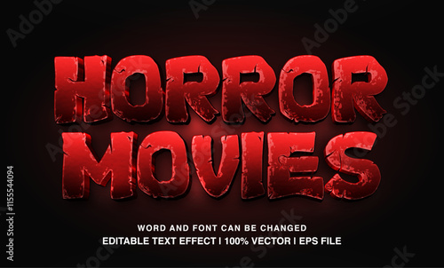 editable horror movies typeface