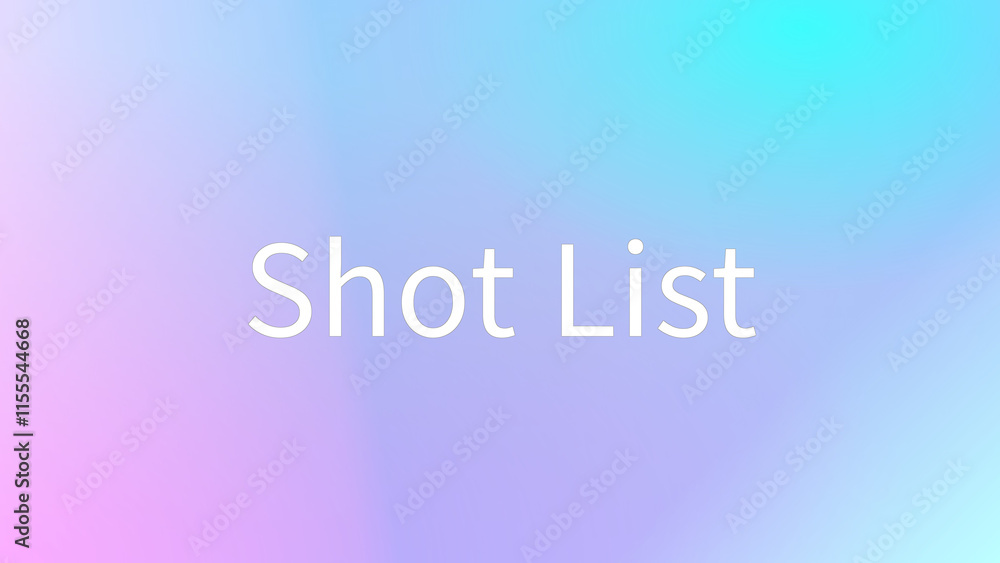 Shot List のグラデーション背景イラスト Shot List のグラデーション背景イラスト