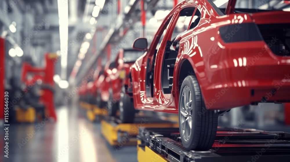 Dynamic Automotive Assembly Line with Realistic Textures Dynamic Automotive Assembly Line with Realistic Textures