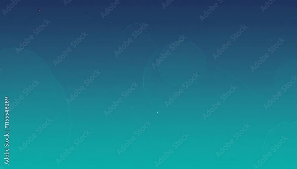 Fototapeta premium Abstract Teal Sky with Subtle Light Trails and Stars