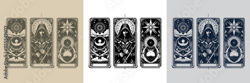 assassin playing card tattoo design for action lovers