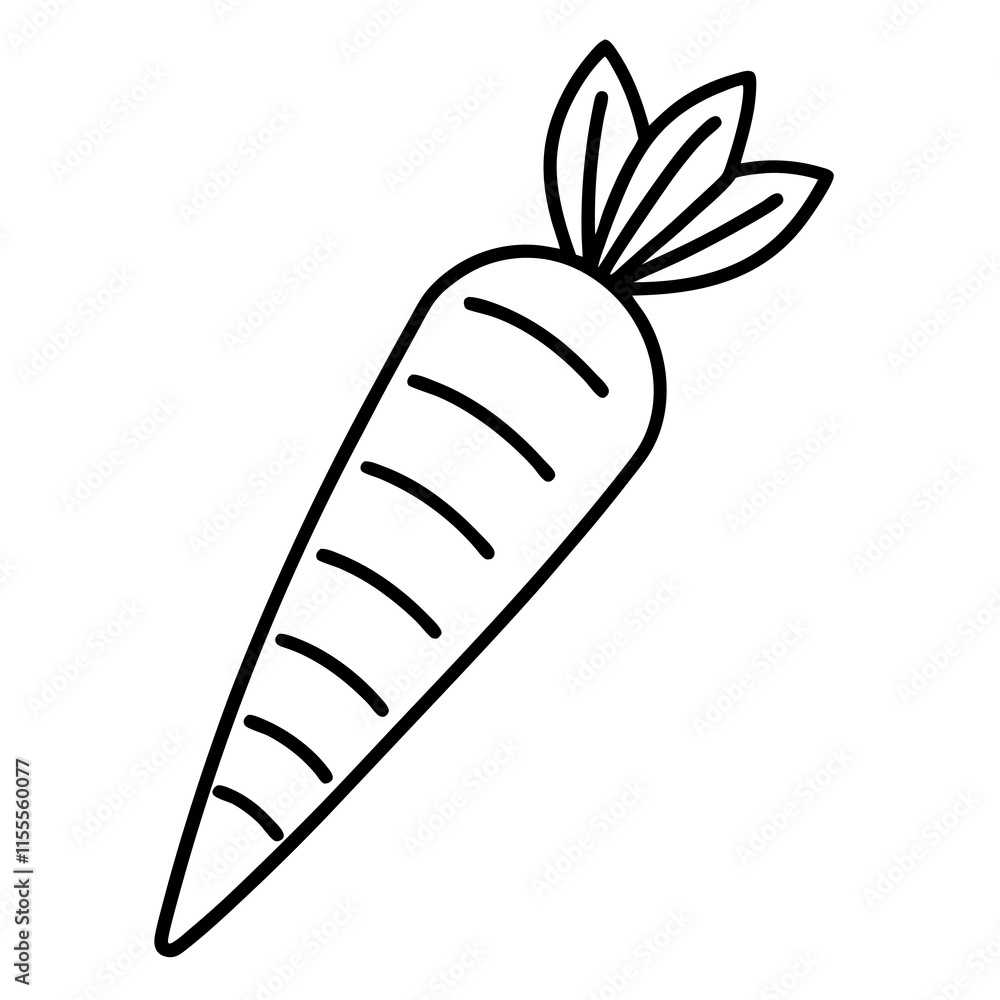 Fresh Orange Carrot Vegetable Line Art Illustration Drawing Fresh Orange Carrot Vegetable Line Art Illustration Drawing
