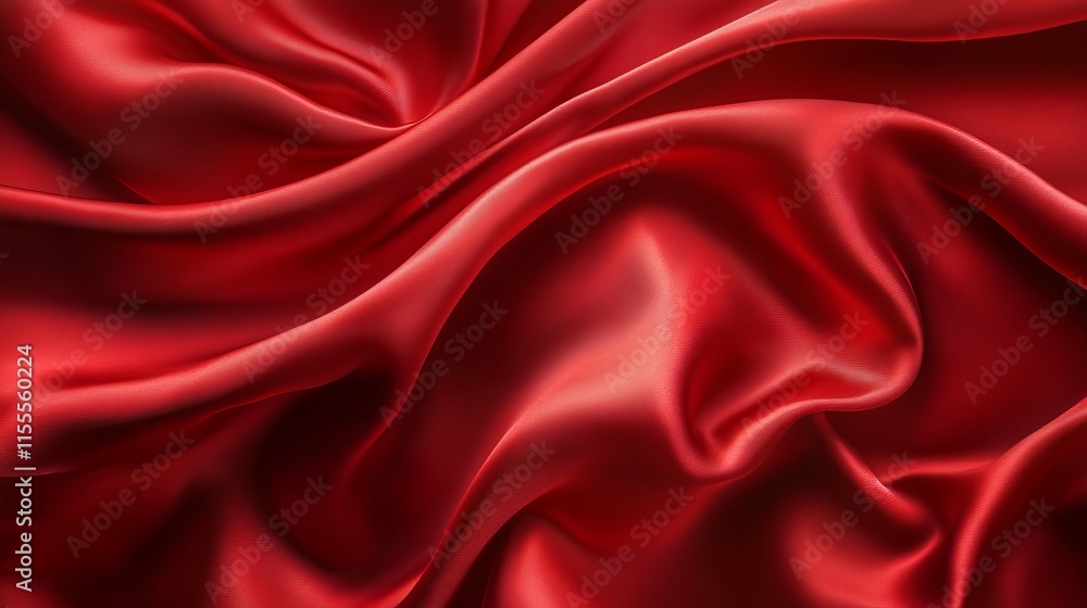 Stunning Red Silk Fabric Texture - A Luxurious Drape of Elegance Stunning Red Silk Fabric Texture - A Luxurious Drape of Elegance