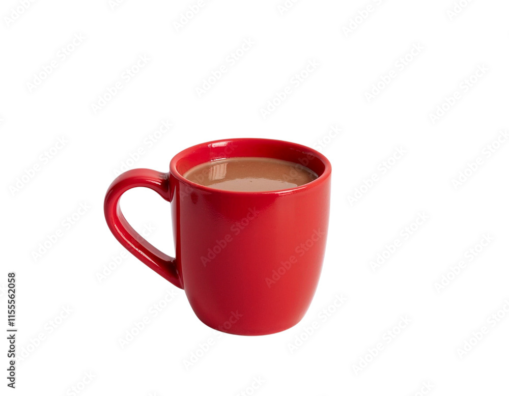 red cup isolated on white red cup isolated on white